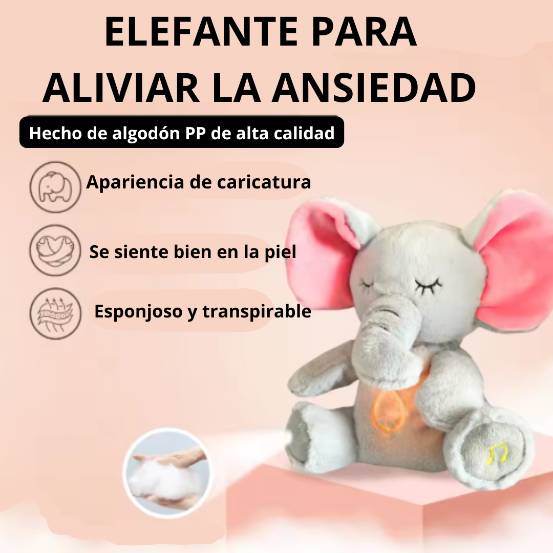 Elefante de Peluche Suave Anti Estrés