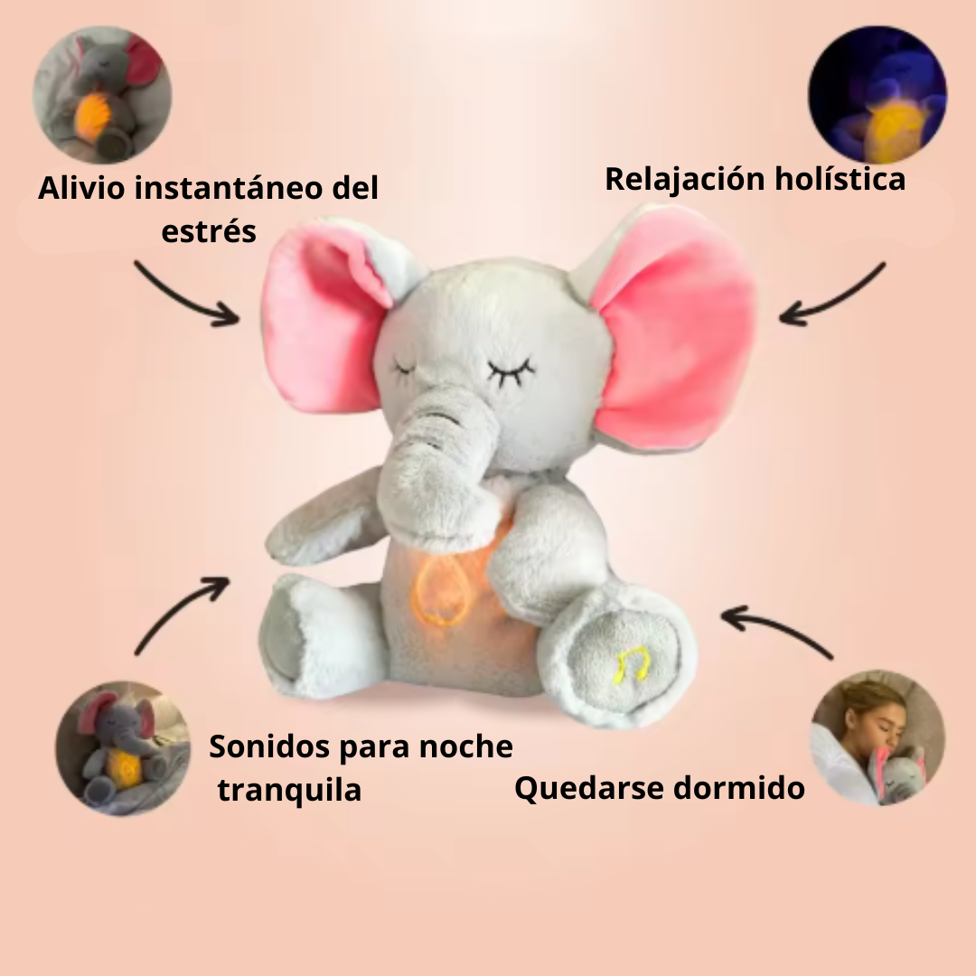 Elefante de Peluche Suave Anti Estrés